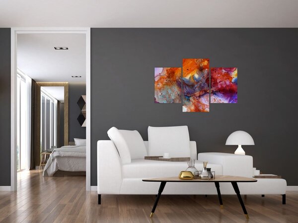 Obraz - Abstraktné atramentové umenie (90x60 cm)