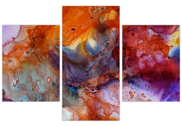 Obraz - Abstraktné atramentové umenie (90x60 cm)