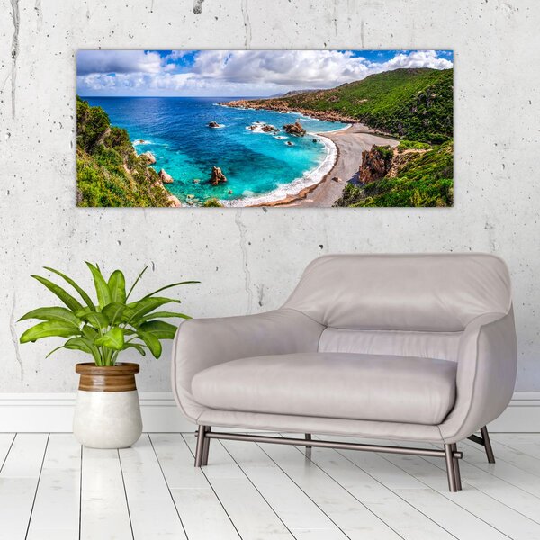 Obraz - Sardínia (120x50 cm)