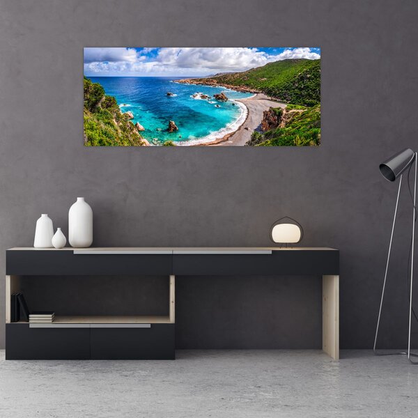 Obraz - Sardínia (120x50 cm)