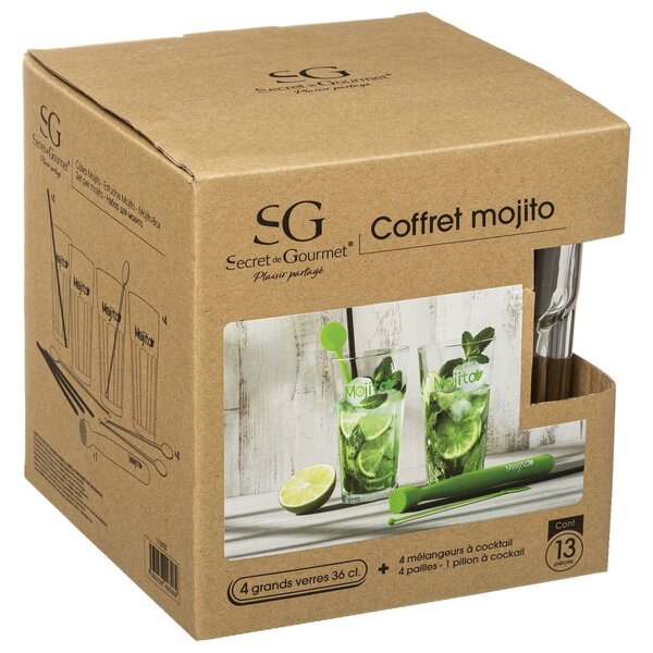 Kokteilový set Mojito 360 ml sada 13ks BX