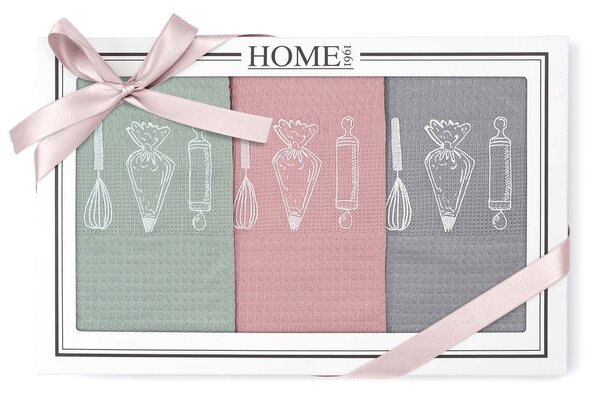 KUCHYNSKÉ UTIERKY HOME13 SADA 3 KS 50X70 CM VZOROVANÉ