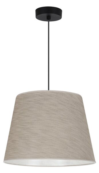 Závesné svietidlo Len, 1x béžové textilné tienidlo, (fi 38 cm), b