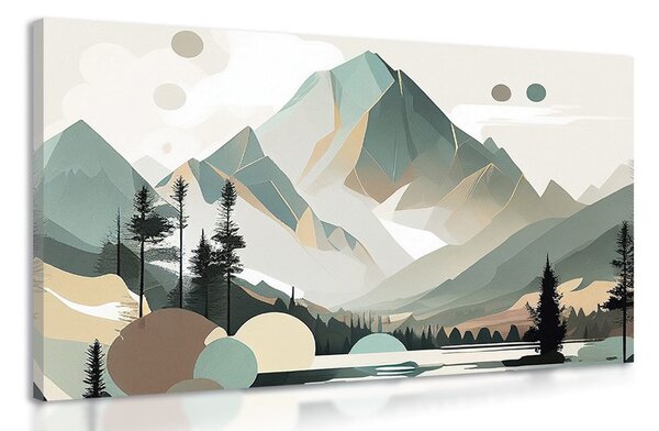 Obraz kúzelné Vysoké Tatry v škandinávskom dizajne
