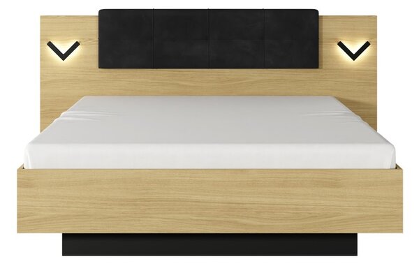 ArtLas Manželská posteľ SOLVE | 160 x 200 cm Prevedenie: Posteľ s dreveným roštom bez matraca