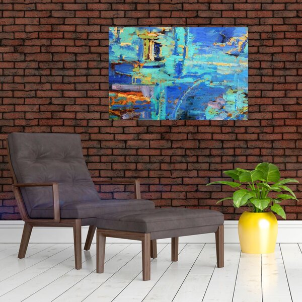 Obraz - Abstraktné olejomaľba (90x60 cm)