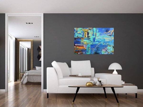 Obraz - Abstraktné olejomaľba (90x60 cm)