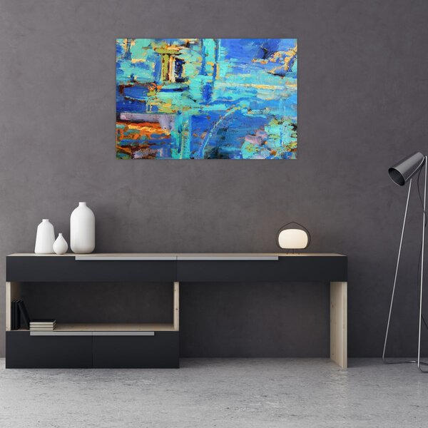 Obraz - Abstraktné olejomaľba (90x60 cm)