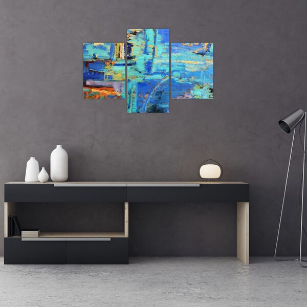 Obraz - Abstraktné olejomaľba (90x60 cm)