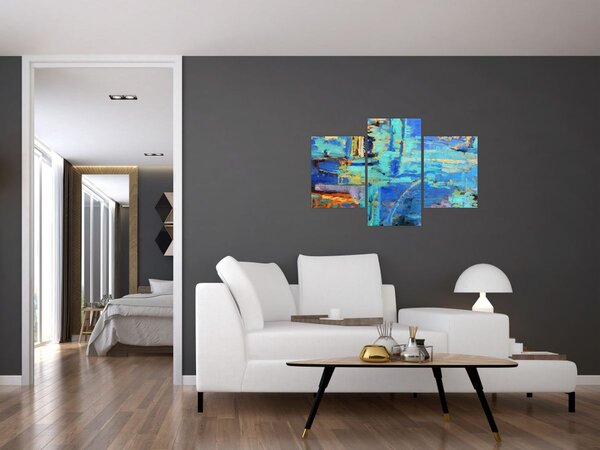 Obraz - Abstraktné olejomaľba (90x60 cm)