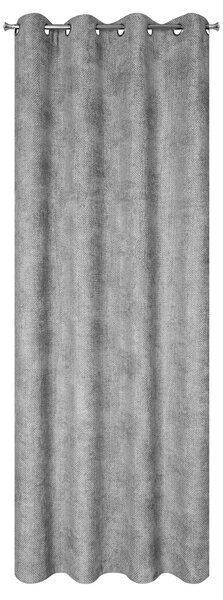 ZATEMŇOVACÍ ZÁVES NA KRÚŽKOCH ALETA 135X250 CM SIVÁ