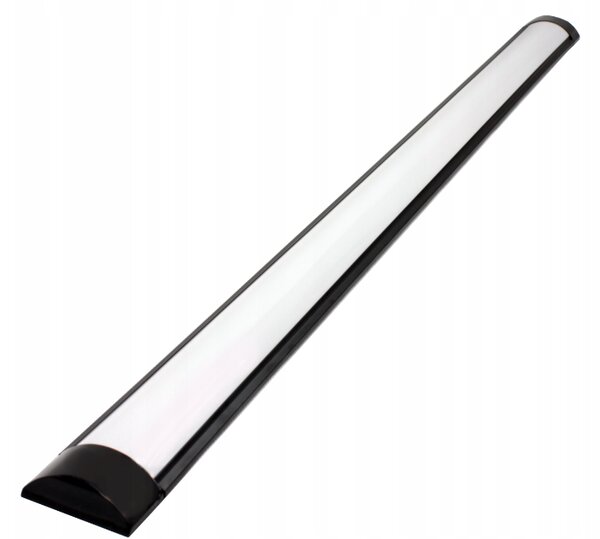 BERGE LED panel - 8W - 30cm - ČIERNA - studená biela