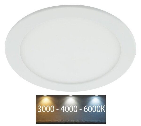 FK technics LED Kúpeľňové podhľadové svietidlo LED/18W/230V 3000/4000/6000K IP44 FK0154 + záruka 3 roky zadarmo
