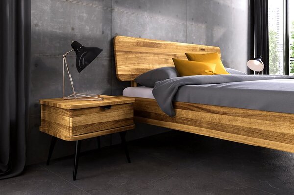 Nočný stolík z dubového dreva v prírodnej farbe Kula - The Beds