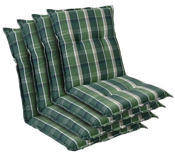 Blumfeldt Prato, poduška s nízkou zadnou časťou, na nižšie polohovacie kreslo, na záhradnú stoličku, polyester, 50 x 100 x 8 cm, 4 x poduška