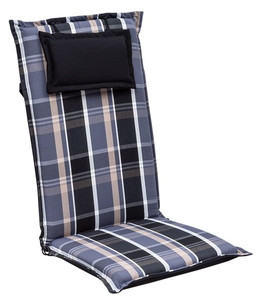 Blumfeldt Elbe, čalúnená podložka, podložka na stoličku, podložka na vyššie polohovacie kreslo, na záhradnú stoličku, Dralon, 50 × 120 × 8 cm