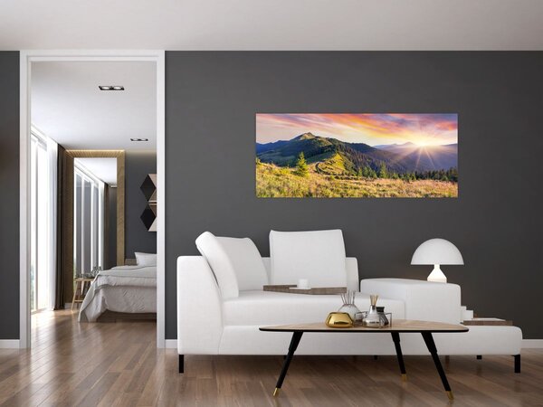Obraz - Lesná krajina (120x50 cm)