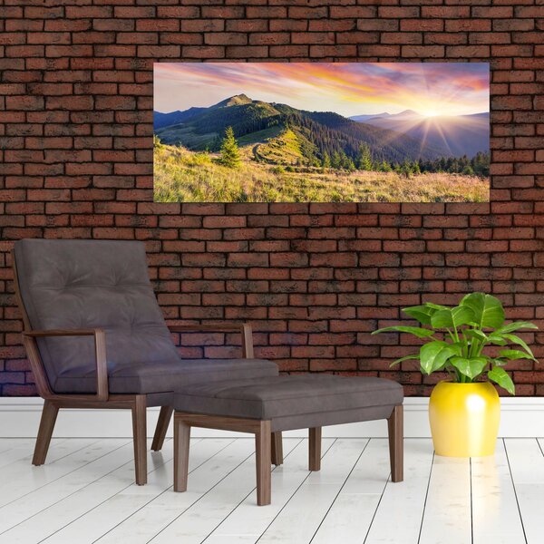Obraz - Lesná krajina (120x50 cm)