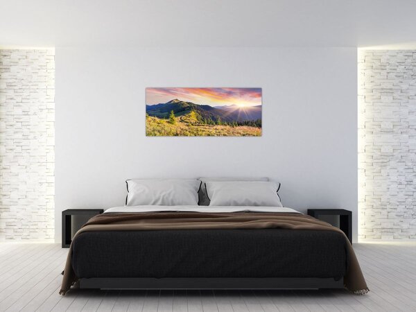 Obraz - Lesná krajina (120x50 cm)