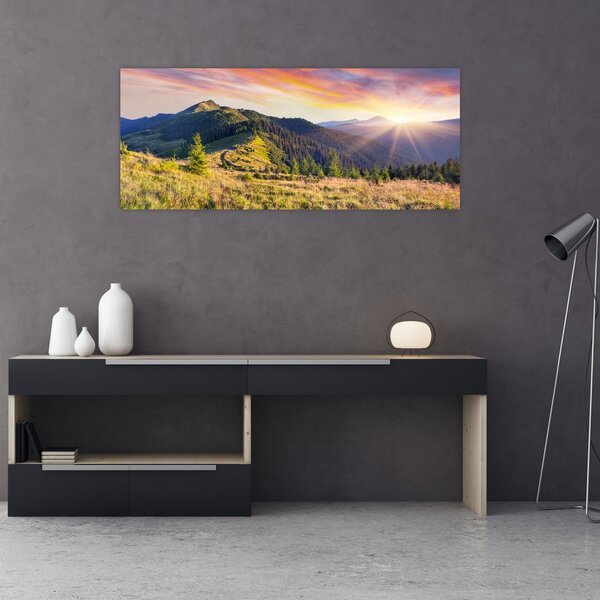 Obraz - Lesná krajina (120x50 cm)