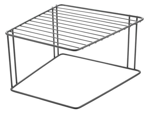 Čierna prídavná polica do kuchynskej skrinky Metaltex Boxe Lava