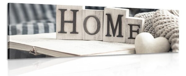 Obraz s nápisom Home a zátiším