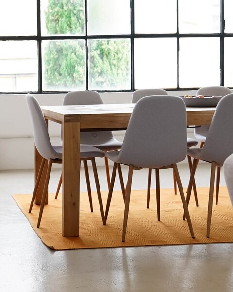 Dubový rozkladací jedálenský stôl Kave Home Vivy, 180 x 90 cm