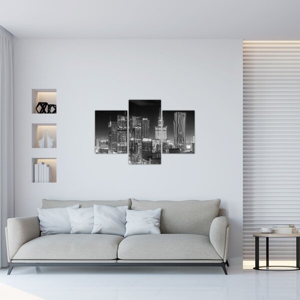Obraz - Čiernobiely New York (90x60 cm)