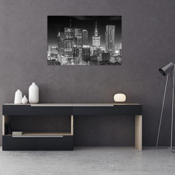 Obraz - Čiernobiely New York (90x60 cm)
