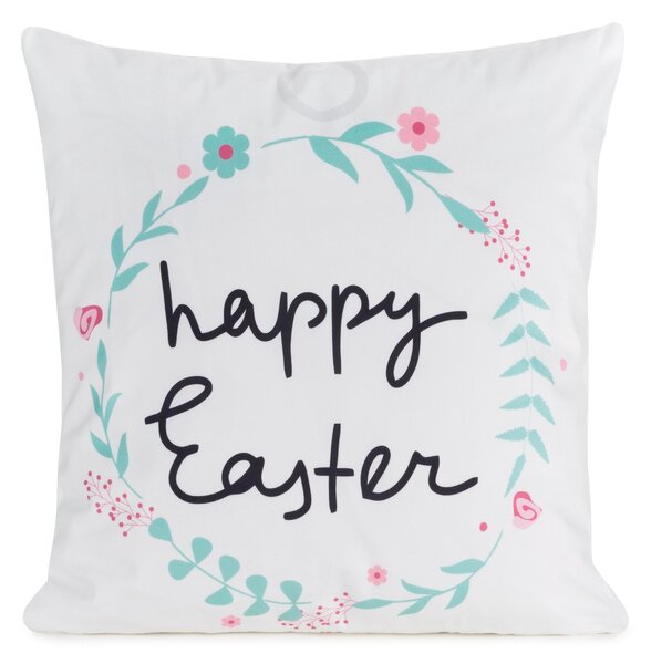 VEĽKONOČNÁ DEKORAČNÁ OBLIEČKA NA VANKÚŠ EASTER4 45X45 CM VZOROVANÁ