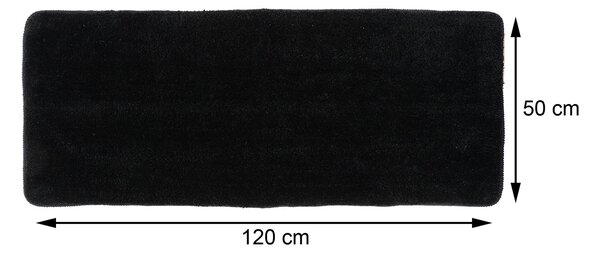 Predložka do kúpeľne Marlet, 50x120 cm, čierna