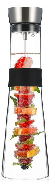 Klarstein Glaswerk Sile, karafa, 1,6 l, borosilikátové sklo, ovocný špíz s koncovkou