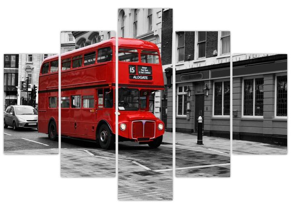 Obraz -Londýn s autobusom (150x105 cm)