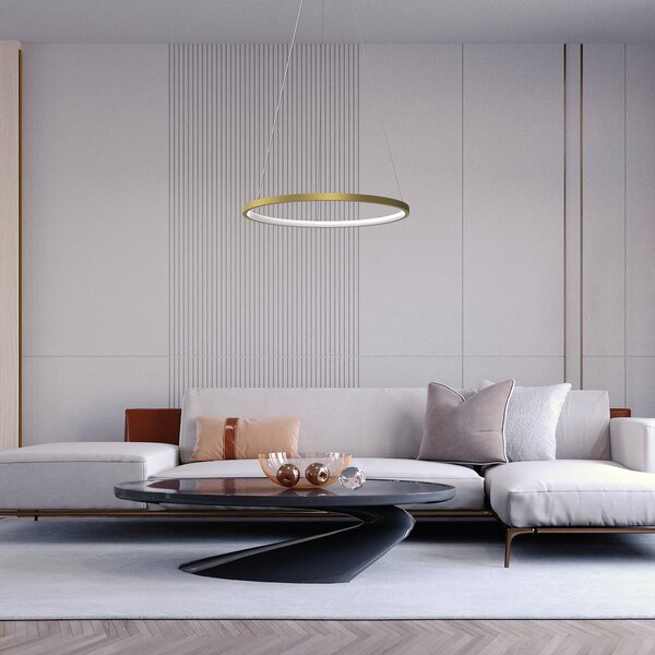 Závesné LED svietidlo Hoop, 1x LED 27w, 4000k, g
