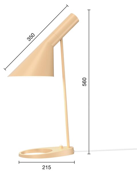 Dizajnová stolová lampa Louis Poulsen AJ Mini sand