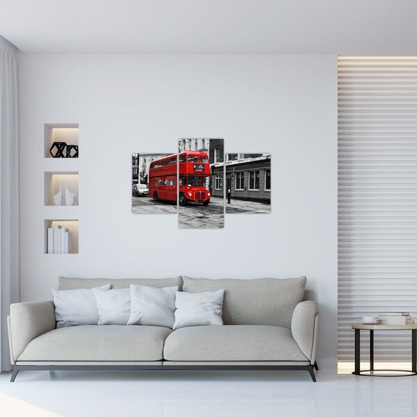 Obraz -Londýn s autobusom (90x60 cm)