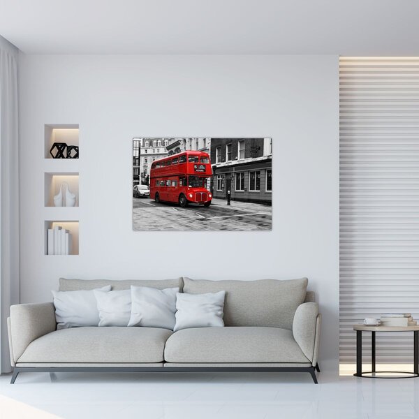 Obraz -Londýn s autobusom (90x60 cm)