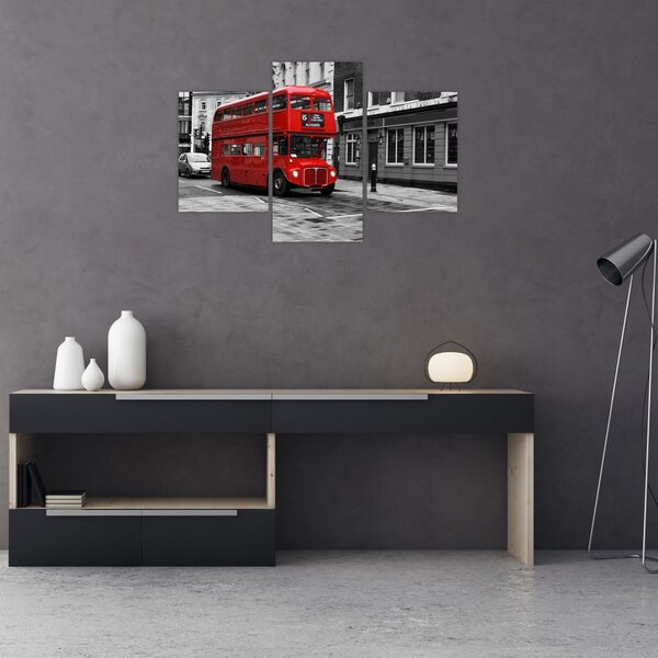 Obraz -Londýn s autobusom (90x60 cm)