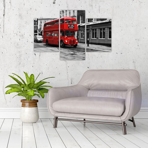 Obraz -Londýn s autobusom (90x60 cm)