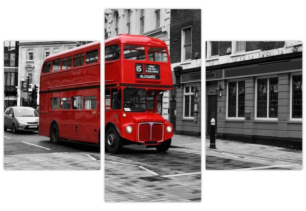 Obraz -Londýn s autobusom (90x60 cm)