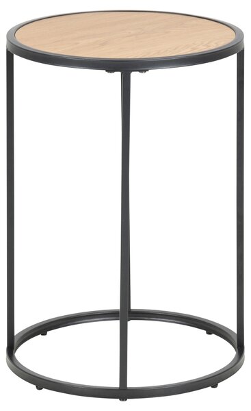 PRÍRUČNÝ STOLÍK, čierna, divoký dub, kompozitné drevo, 40/40/50 cm - Online Only obývacie izby, Online Only