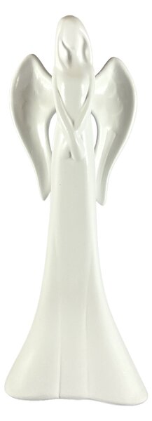 Keramický anjel biely - 42cm