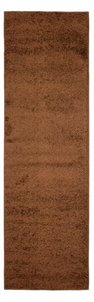 Kusový koberec Shaggy Parba hnedý atyp 60x200cm