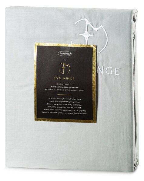 SATÉNOVÉ OBLIEČKY EVA MINGE H 200X220 CM, 2KS 70X80 CM SIVÉ
