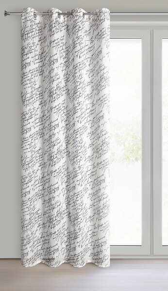 ZÁVES NA KRÚŽKOCH EDITH 140X250 CM VZOROVANÁ