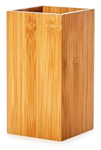 Klarstein Stojan na kuchynské náradie, štvorcový, cca 12 x 23 x 12 cm (Š x V x H), bambus