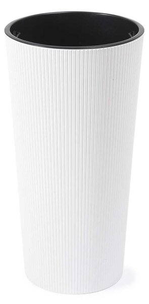 PLASTOVÝ KVETINÁČ URBANIKA ECO 46X25 CM BIELA
