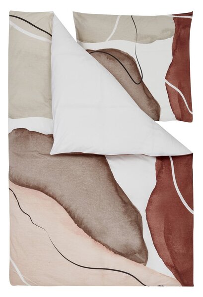 Obliečky na jednolôžko z bavlneného perkálu Westwing Collection Maisie, 135 x 200 cm
