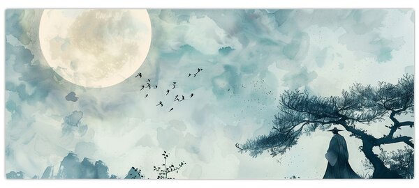 Obraz - Maľba splnu (120x50 cm)