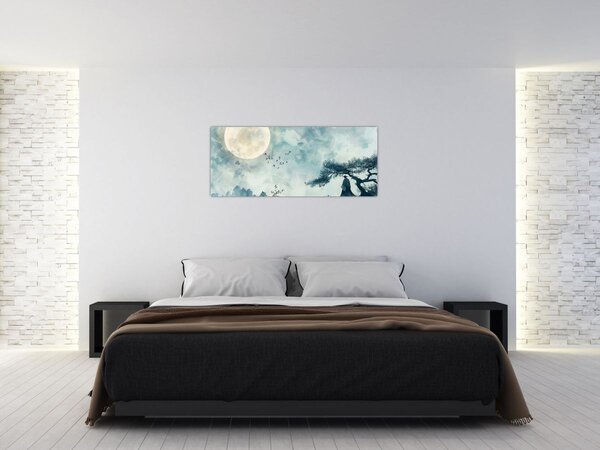Obraz - Maľba splnu (120x50 cm)